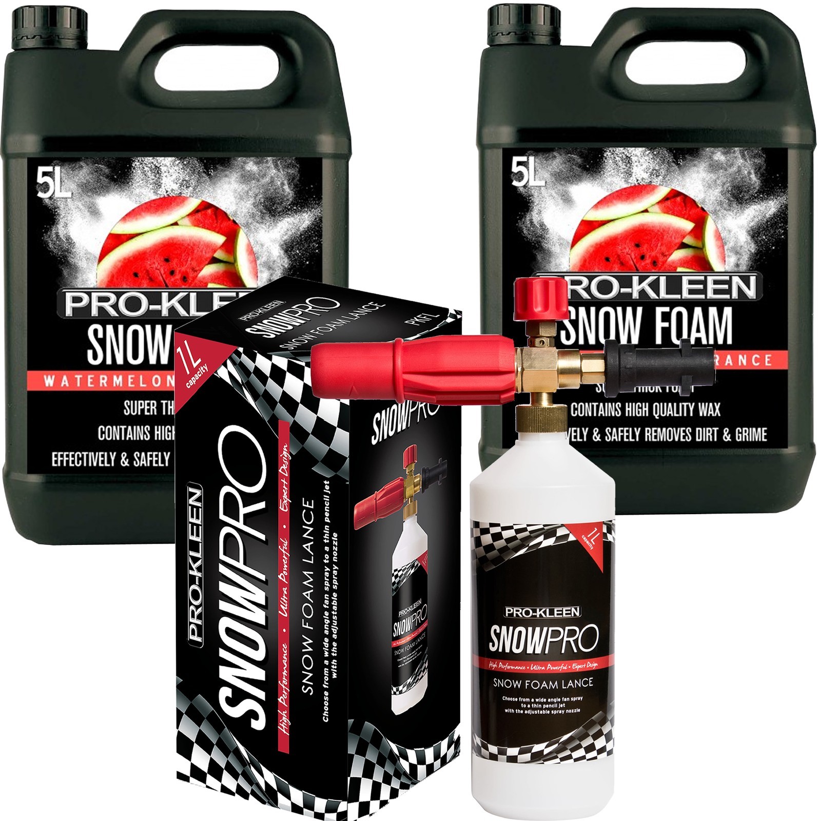 ProKleen Snow Foam Watermelon & Lance Cannon Karcher K Compatible Gun 10L