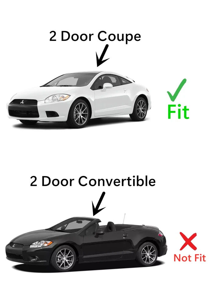 Fit 2006-2012 Mitsubishi Eclipse 2 Door Coupe Rear Back Window Glass Heated - Image 3 of 4