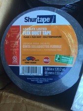 SHURTAPE FLEX DUCT TAPE DC 181 BLACK 181B-FX 1.88 IN. X 120.2 YD NEW 