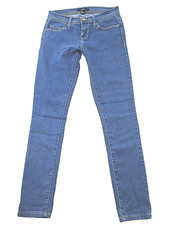 FOREVER 21 Women's Stretch Skinny Medium Wash Blue Jeans Size 25 (28X29.5) EUC