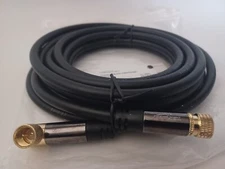 CableDirect SAT Cable Coaxial Satellite Cable, 90 Deg./Straight connectors 15ft