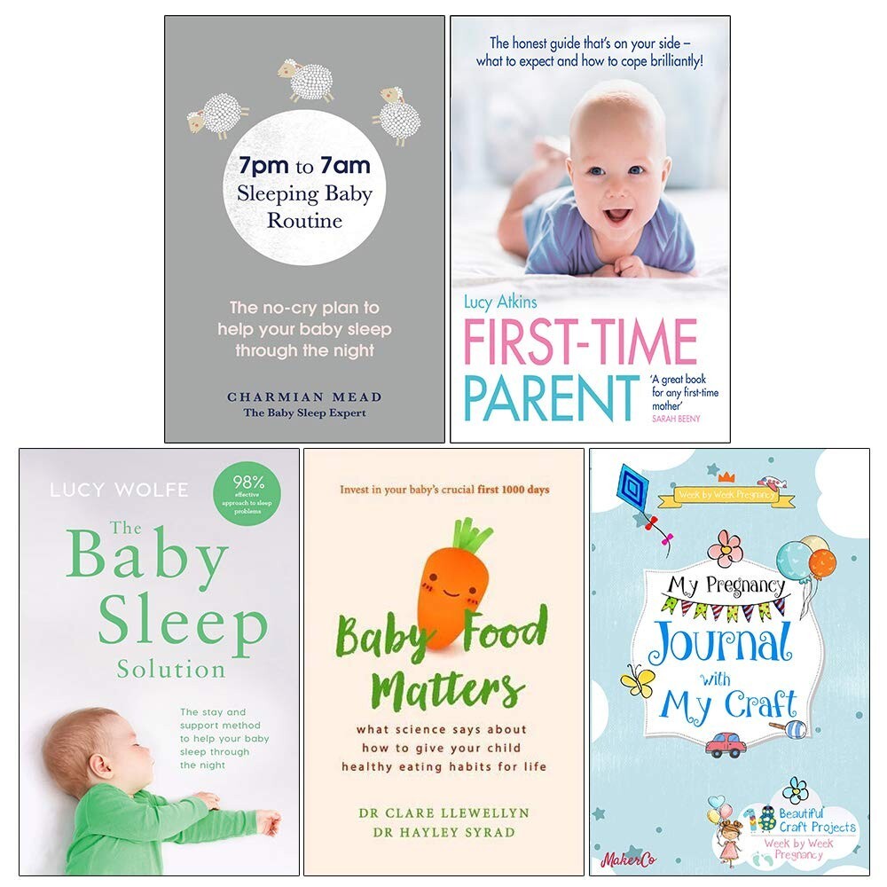 7pm to 7am Sleeping Baby Routine,First Time Parent,Baby Sleep,Baby Food 5 Books