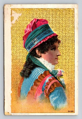 #ad Dr Thomas Eclectric Oil Woman John Porter Druggist Rockford Illinois P837 $11.89