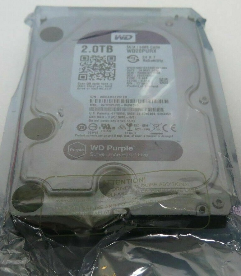 WD Purple WD20PURX 2TB Surveillance 3.5 WD Purple WD20PURX 2TB Surveillance 3.5