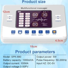 30 Levels Pulse Body Massage Electric Muscle Stimulator Digital Therapy Machine