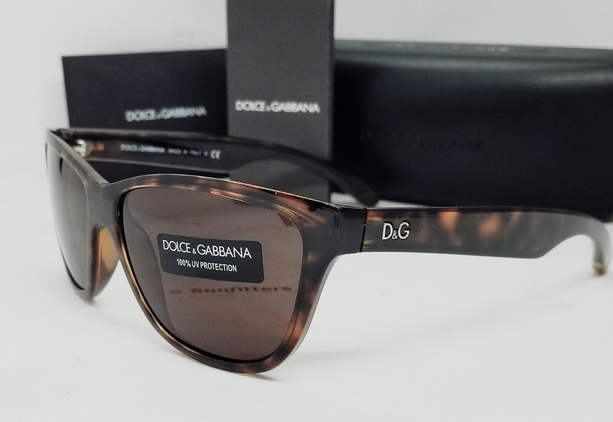 DOLCE GABBANA brown havana/brown DD8072 502/73 59 sunglasses NEW  *(DEFECT)*