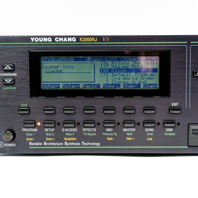 貴重 筐体裏割れ有 YOUNG CHANG(KURZWEIL) K2000 Kurzweil / Young Chang K2000RJ V3 Rackmount Synthesizer