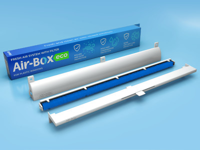 Air-Box ECO Fensterfalzlüfter Weiß   Feuchteschutz, einfache Montage