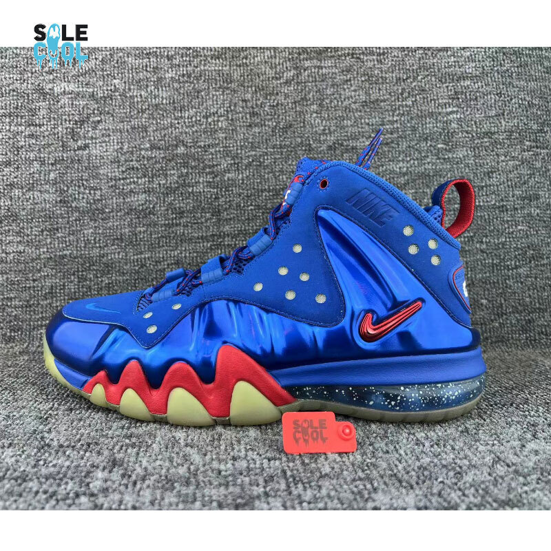 Nike Air Barkley Posite Max 'Sixers' Men's Blue Red 555097-300 | eBay