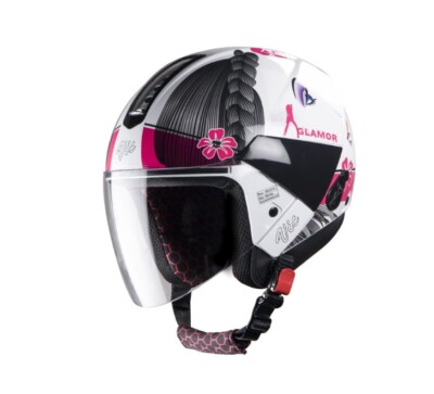 SBH-5 Vic Glamor Open Face Helmet With Clear Visor M Size 580MM ECs