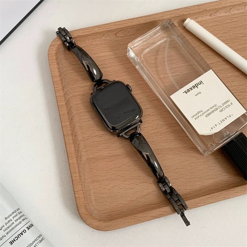 Pulsera de metal de lujo para mujer para Apple Watch Ultra 10 9 8 7 6 correa de pulsera - Imagen 11 de 29