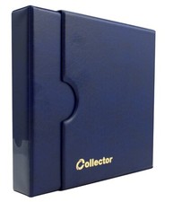 Blue Coin Album in Case for 221 Mix Size Coins Folder Book Box Etui Collector