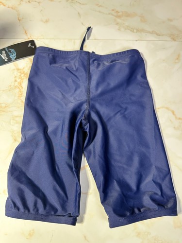 Speedo Youth PowerFLEX Eco Solid Jammer Size 26 Navy NEW - Picture 3 of 3