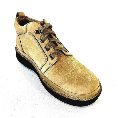 Propet Ankle Boot Nubuck Leather Villager 8.5 Men Hiking Mid Chukka Beige Propet Ankle Boot Men 8.5 Nubuck Leather Villager Hiking Mid  main image 4