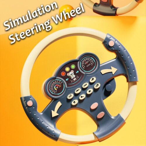 Simulation Steering Wheel Toys Copilots Stroller Electric Steering Wheel Toys - Picture 1 of 11