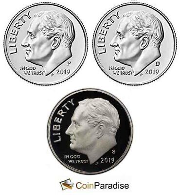 2015 P /& D Roosevelt Dime Gem Bu From Mint Sets IN STOCK