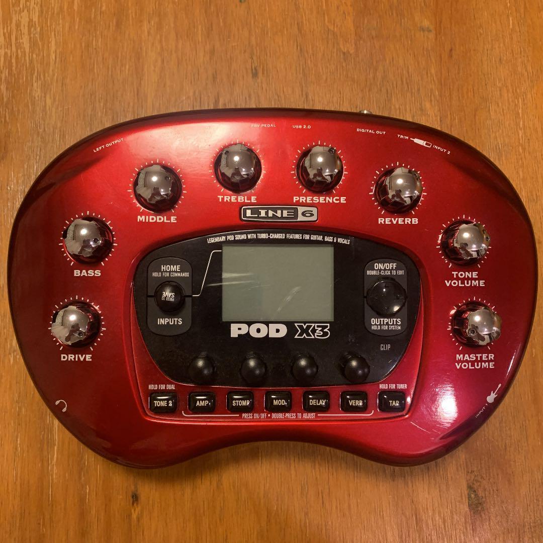 LINE6 POD X3 Multi-Effects Guitar Effect Pedal Used from japan