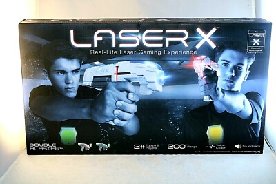 LASER X DOUBLE BLASTER SET REAL LIFE LASER GAMING EXPERIENCE PLAY 
