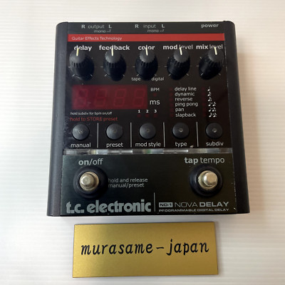 Tc Electronic Nd-1 Nova Delay Programmable Guitar Effects Pedal