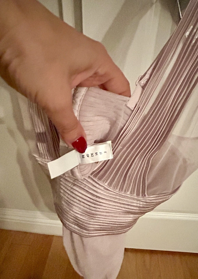 Body La Perla Tulle Nervures Lila/Púrpura Claro Mezcla Seda Talla S, Nuevo con Etiquetas Foto 4 de 4