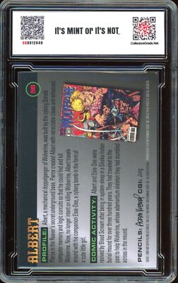 1995 X-Men Fleer Ultra Chromium #58 Super Villain Albert Wolverine
