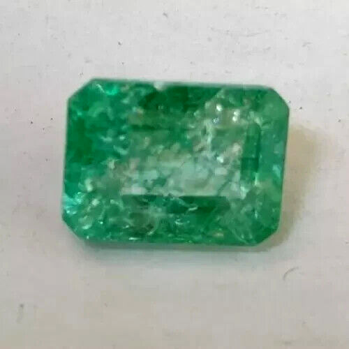 Natural Unheated Green Emerald Colombian 8.40 Ct. Emerald Loose Gemstone Gift - Picture 1 of 7