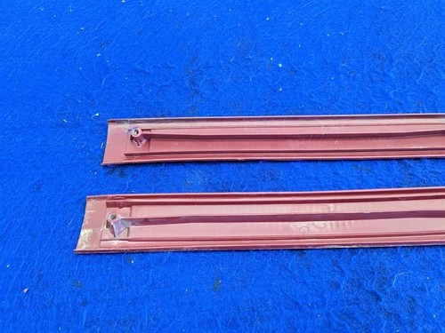 1987-1993 Ford Mustang GT LX 5.0L Pair of Door Sill Scuff Plates Red Trim Cover - Picture 8 of 12