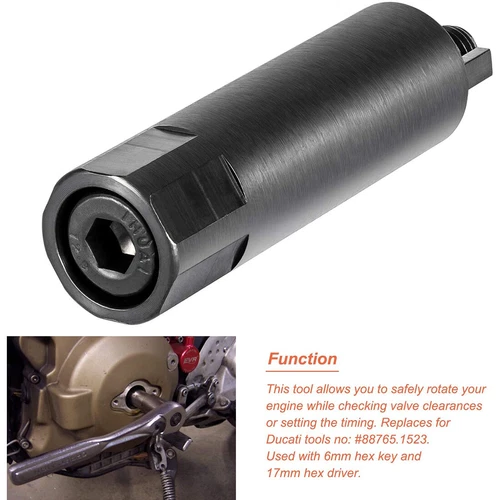 Crank Shaft Turning Tool For 1990-20 Ducati 1098 1198 1199 1299 848 Hypermotard - Foto 12 di 13