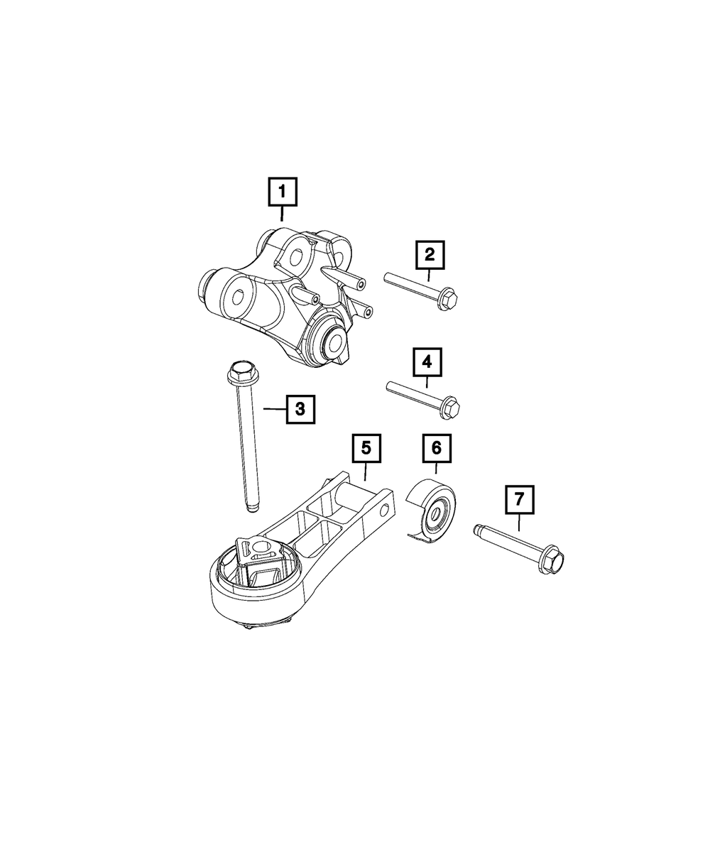 Genuine Mopar Engine Mount Bracket 68240727AE