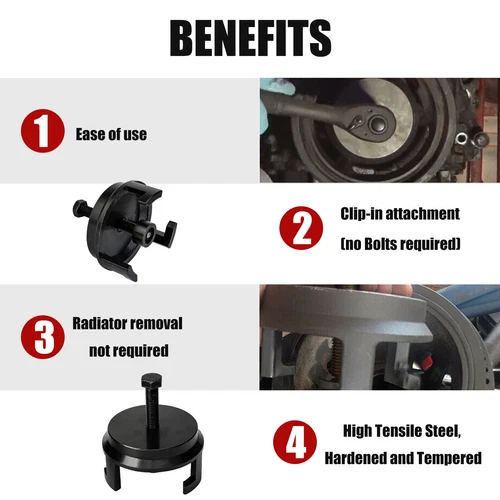 Harmonic Balancer Puller & LS Harmonic Balancer Installation Tool V8 LS1 LS2 LS3 - Picture 4 of 11