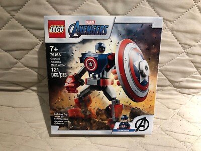LEGO Marvel Avengers Captain America Mech Armor (76168) Sealed in Box SHIPS FREE