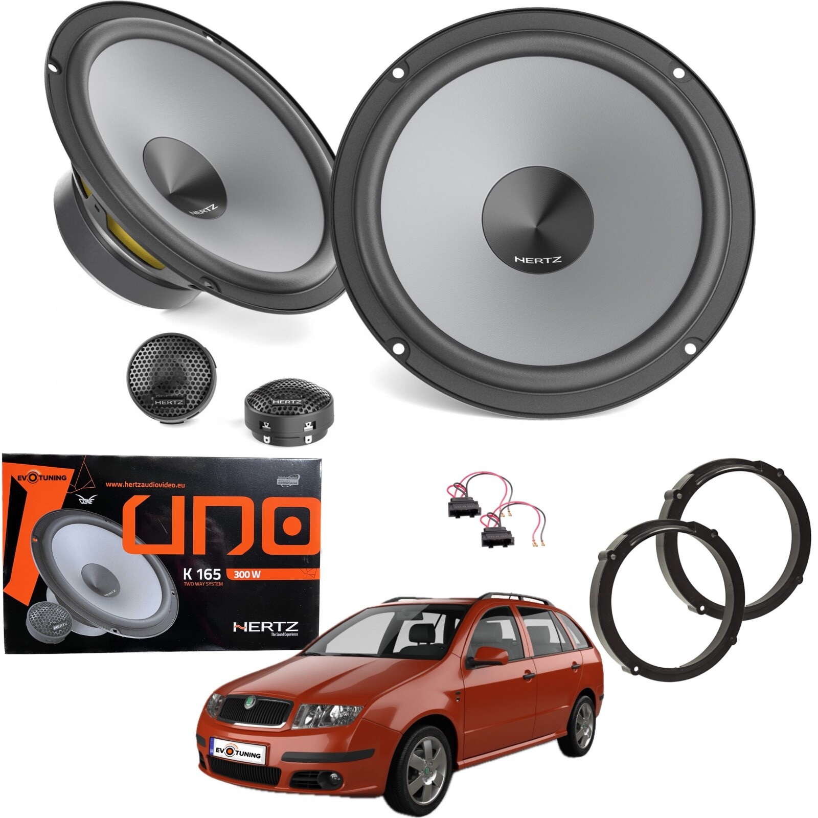 Hertz K165 Kit Casse per Skoda Fabia dal 2007 | Qualità Italiana 2 Vie