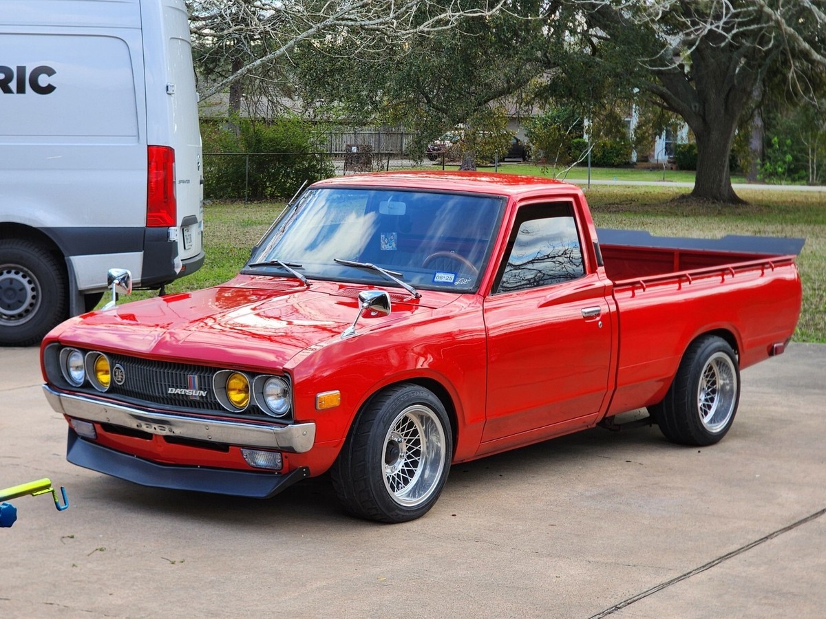 Datsun 620 Pickup V1 Front Lip Spoiler Steel Chin Spoiler Datsun 620 Pickup V1 Front Lip Spoiler Steel Chin Spoiler