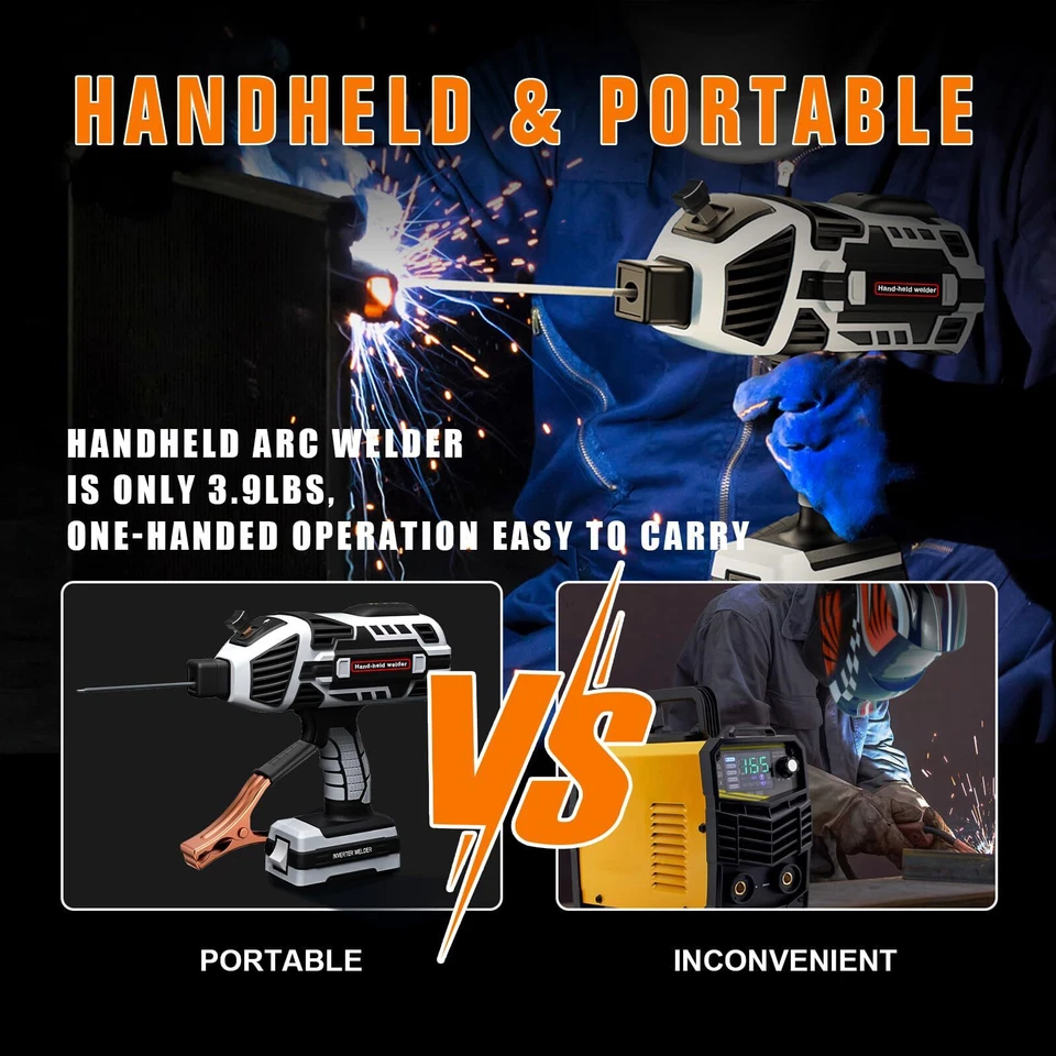 TRQWH 120A Kit de Soldadora ARC Portátil Portátil, Máquina de Soldadura en Palo 110V Foto 3 de 4
