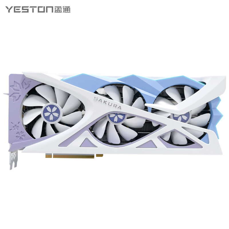 【デニッシュ】【ほぼ新品】RTX4070tisuper NVIDIA YESTON RTX4070 Ti SUPER - Sakura 16G/256bit/GDDR6X