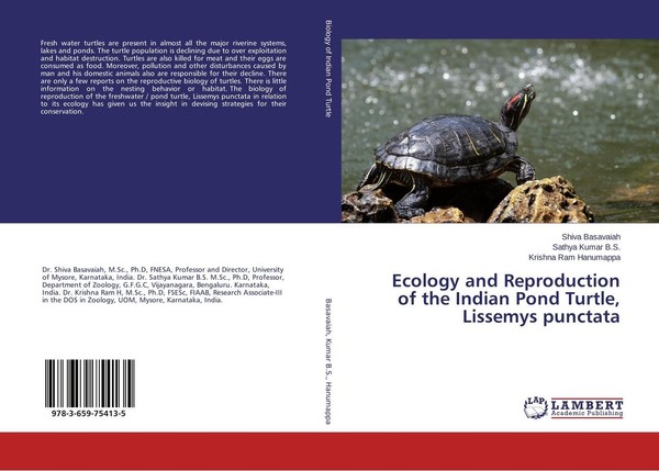 Ecology And Reproduction Of The Indian Pond Turtle, Lissemys Punctata Krishna Ra-image