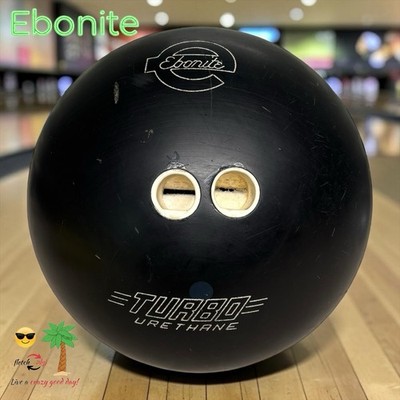Used Ebonite Turbo Urethane Bowling Ball 16 lb Drilled Weight NICE L K!