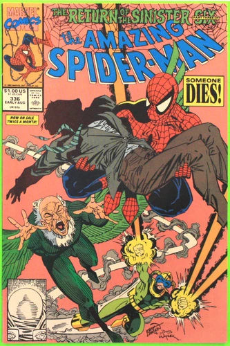 Amazing Spider-Man 336 NM 9.4 Return Of The Sinister Six 1990 Uncirculated