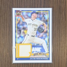 Topps 2026 Series 1 Jacob Misiorowski Rookie Relic 1991 Insert Brewers