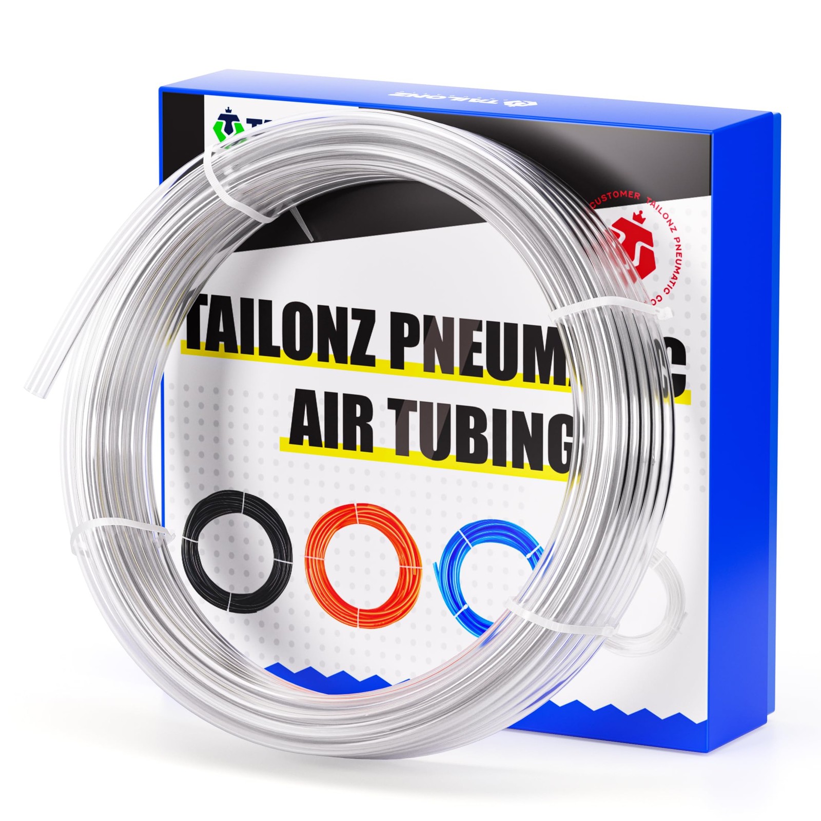 Tuyau à air en polyuréthane 10mm de 10m de long flexible bleu pour compresseur