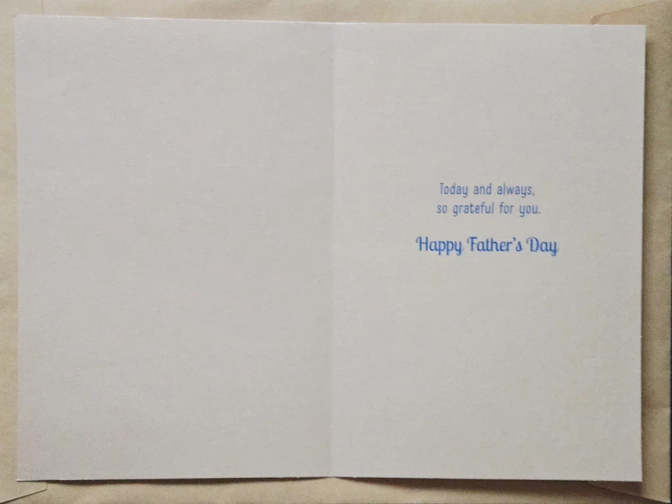 Tarjeta de felicitación feliz día del padre/marido gran formato (+ sobre 5,5x8") Foto 2 de 4