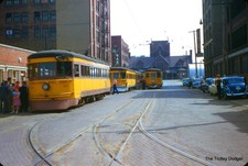 CRANDIC Cedar Rapids Interurban Trolley #111 1953 35mm Original Kodachrome Slide