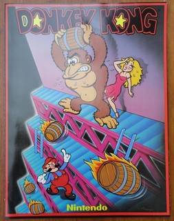Original 1981 Nintendo Donkey Kong Promo Flyer Mario Arcade Magazine Insert Ad