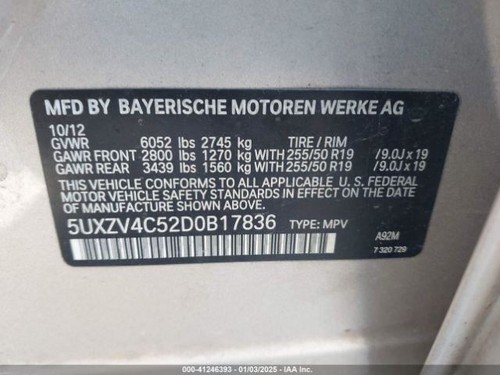 Chassis ECM Body Control BCM Lower Footwell Fits 08-14 BMW X6 2445524 - Picture 9 of 10