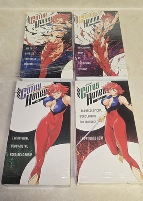  Cutie Honey Vol. 1 - 4 VHS Collection Anime Go Nagai English Dubbed