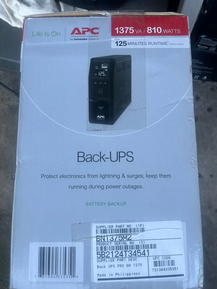 APC BN1375M2 Battery Back-UPS Performance Series 1375VA/810 Watts - Image 4 of 4