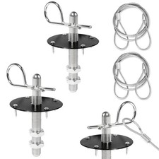 2 Pack Trucks Hood Pin for Car, Stainless Steel Hood Pin Lock Clip with Black