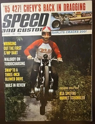 Vintage 1965 Speed & Custom Magazine - December Garlits Cracks 200