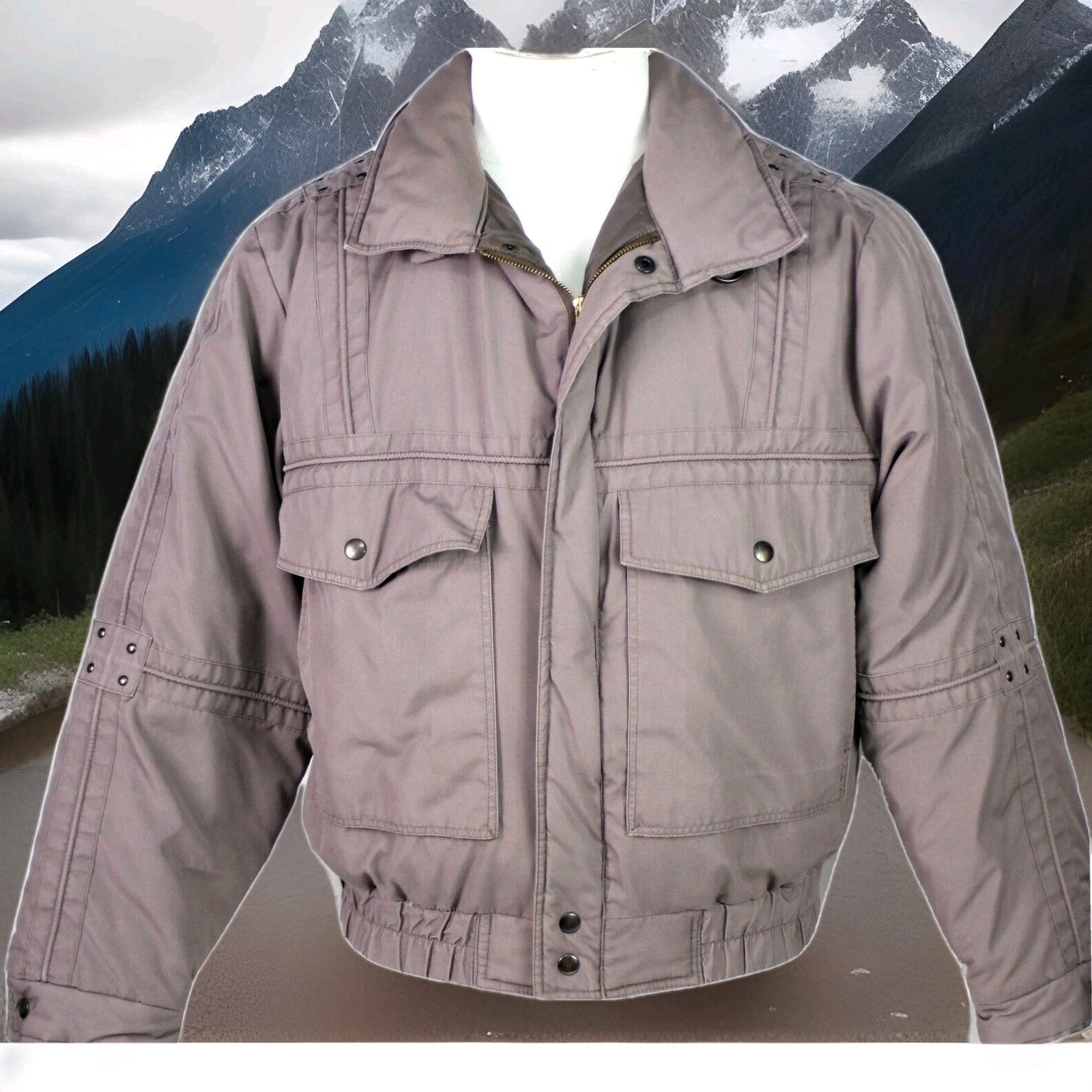 Down Designs Puffer Down Light Gray Jacket ~ Men'… - image 1
