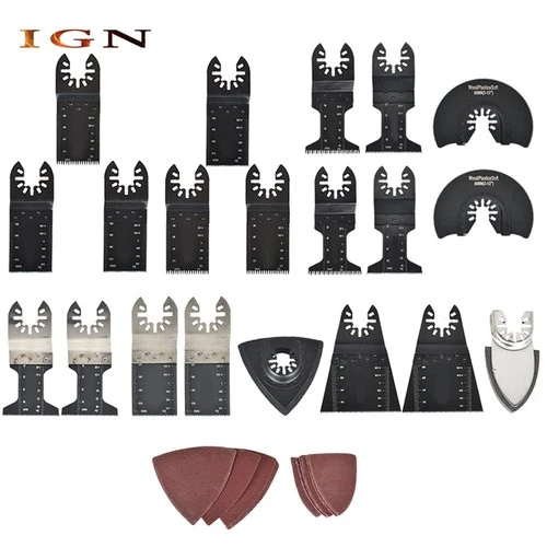 40Pcs Oscillating Tool Accessories Kit Universal Metal Wood Multitool Saw Blades